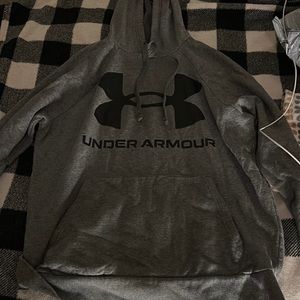 gray under armor sweatshirt